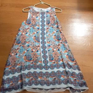 Max Studio Geometric Print Swing Dress